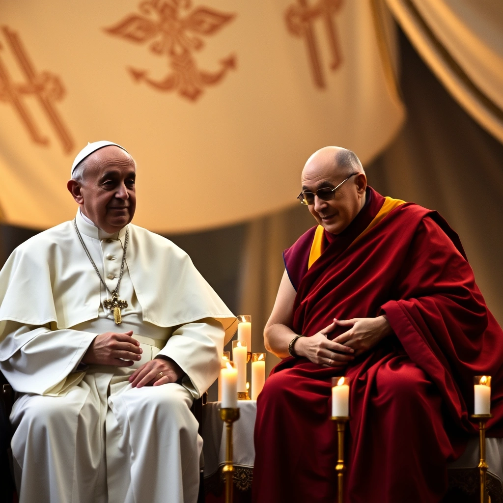 Papa Francisco e Dalai Lama Unem-se em Oração Global pela Paz