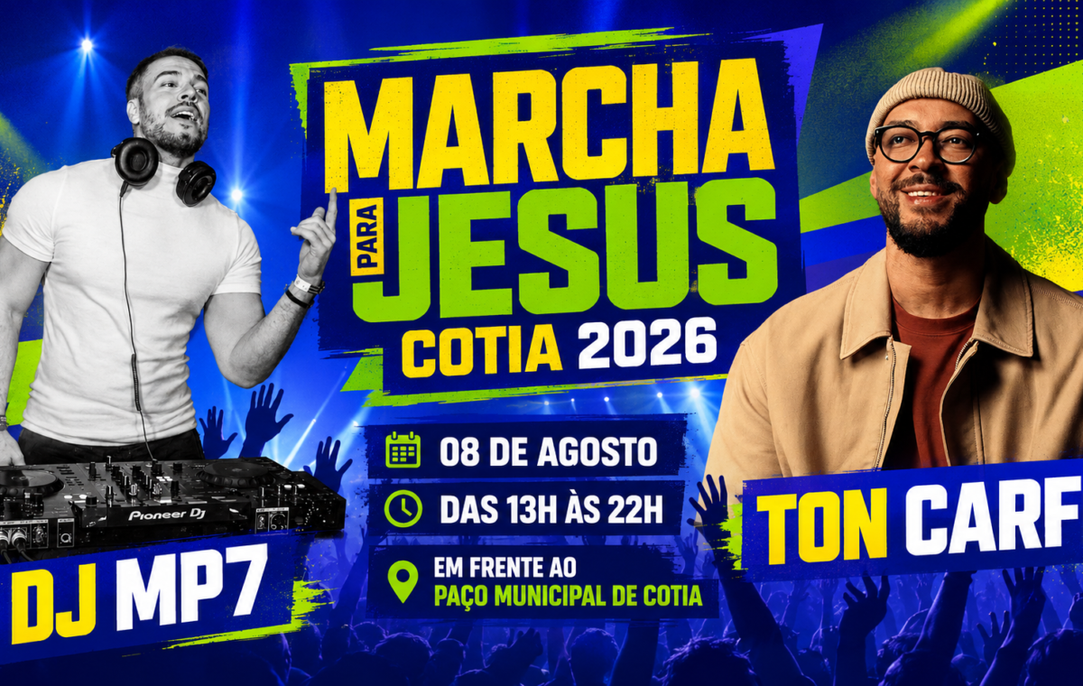 27ª MARCHA PARA JESUS DE COTIA REÚNE CERCA DE 4 MIL PESSOAS